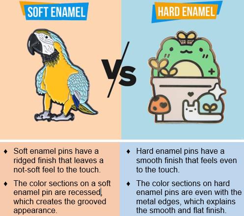 Hard and Soft Enamel Pin