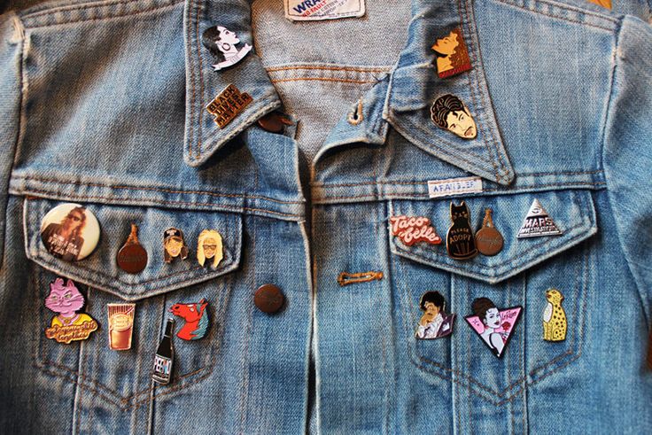 Denim Jacket With Pins