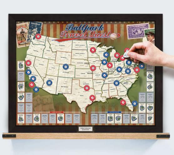 How Do I Use a Baseball Stadium Map with Pins for Travel?