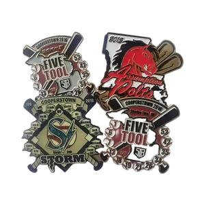 Soft Enamel Baseball Pisn Trading Pins for Club