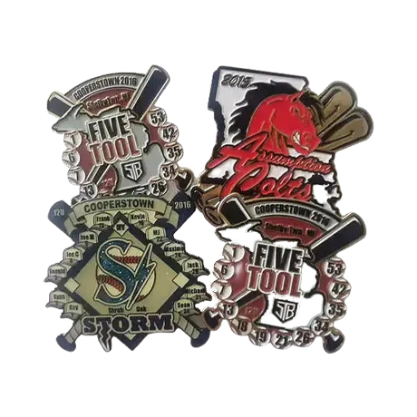 Soft Enamel Baseball Pisn Trading Pins for Club