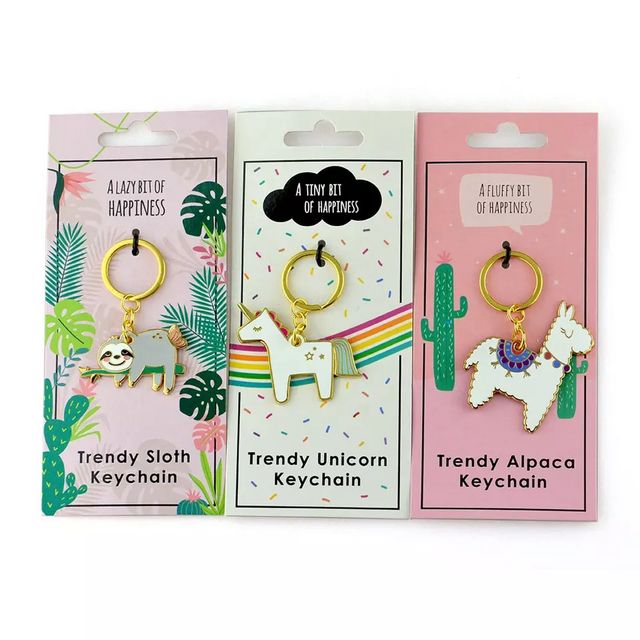 Key Ring Arts And Crafts Souvenir Set Anime Enamel Metal Keychain For Kids