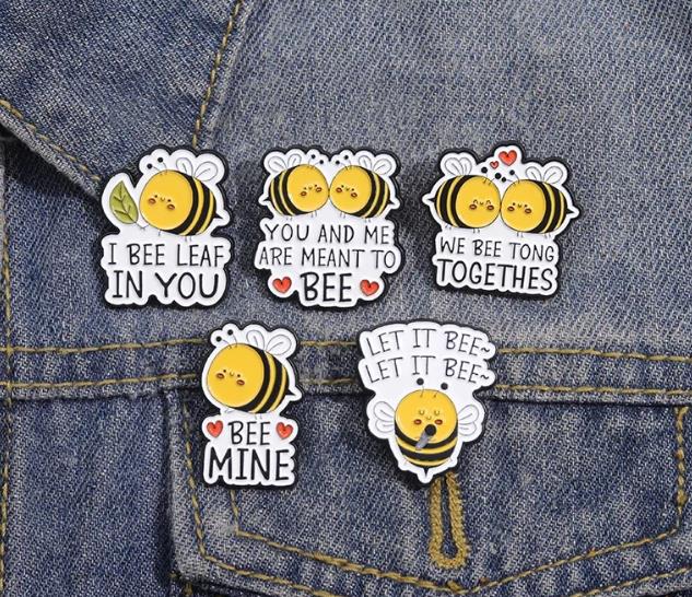 Will You Bee Mine Enamel Pin?