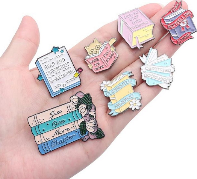 How to Style Your Ya Book Enamel Pins?