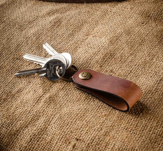 Minimalist Leather Keychain