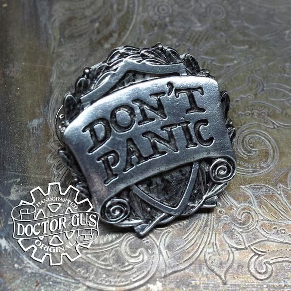 don't panic enamel pin_4