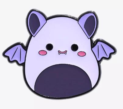 An Enamel Pin on A Squishmallow 1