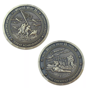 3D Souvenir Usa Military Metal Challenge Coins Flat Weave Edge