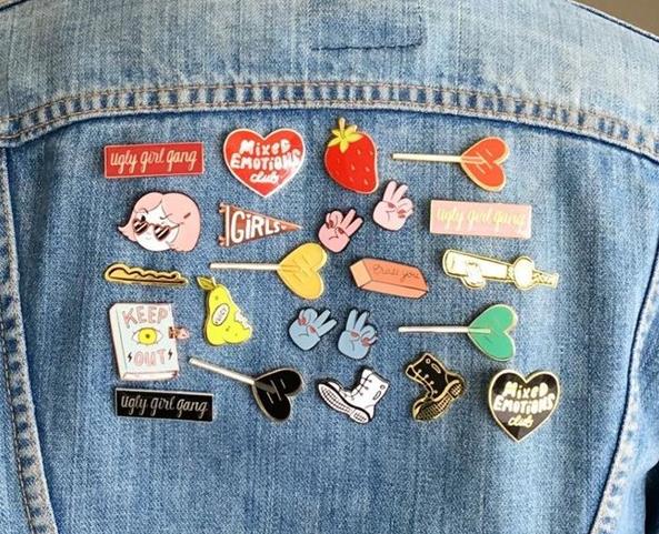Wear Enamel Pins Cardigan