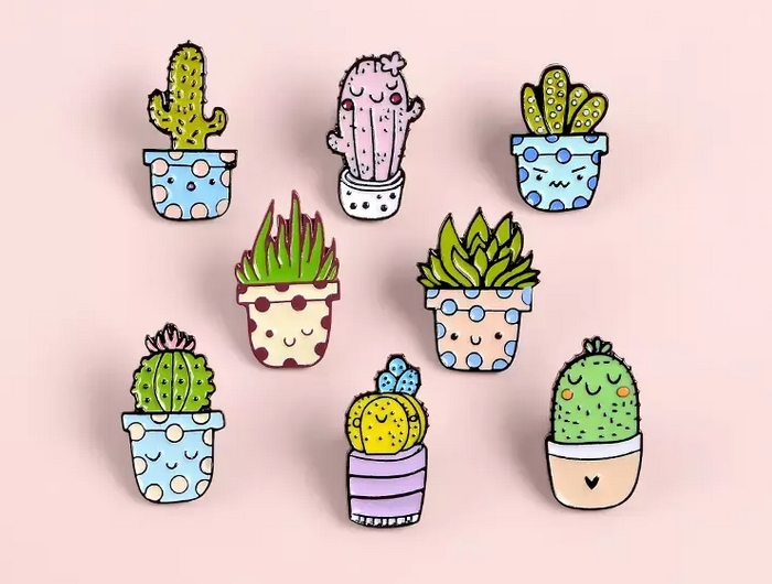 Cactus Enamel Pins