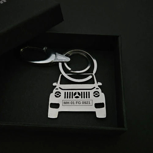 Personalized Mercedes Keychain