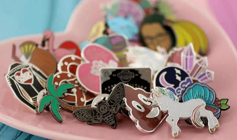 Screen Printing on Enamel Pins 1