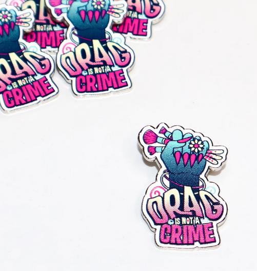 A Drag Enamel Pin
