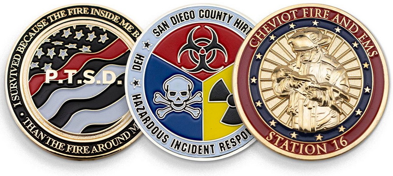 Firefighter Challenge Coins