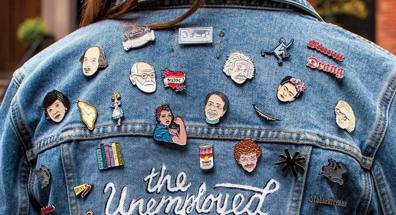 Put Enamel Pins on Jean Jacket 1