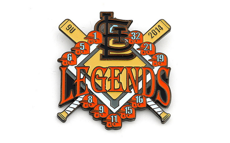 Baseball Team Logo Pins