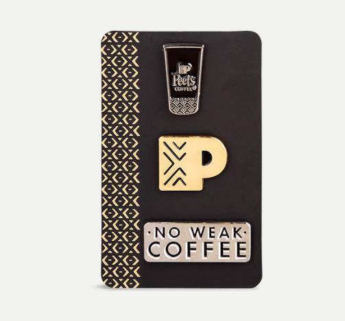 What's A Peet's Coffee Enamel Pin Set