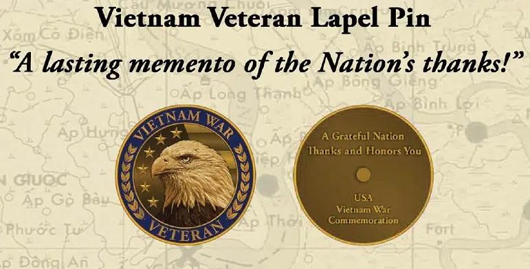 Get A Vietnam Veteran Lapel Pin