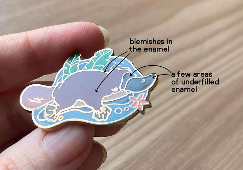 B Grade Enamel Pin