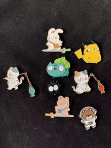 Soft enamel Lovely Animal Metal Pins For Club